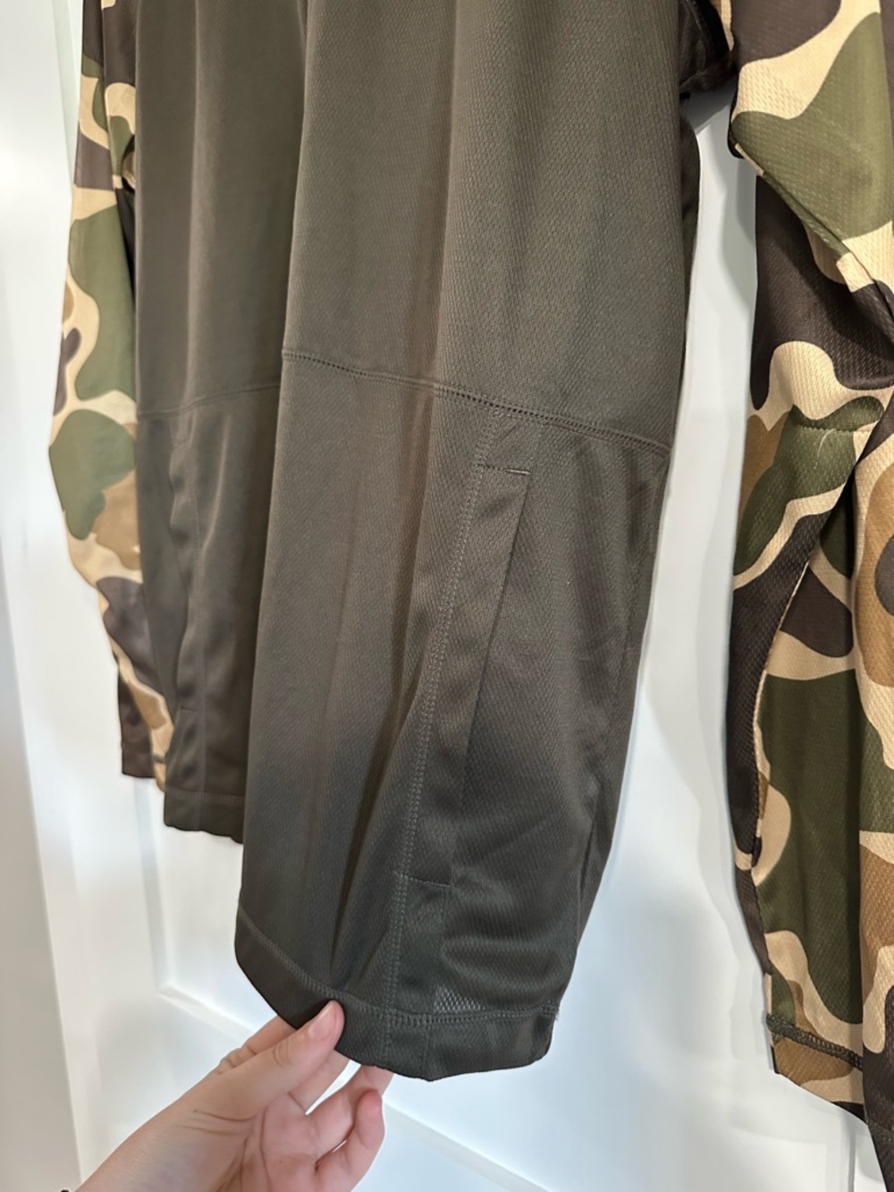 Habit Men’s Hoodie with Camouflage Sleeves - Picture 3 of 5